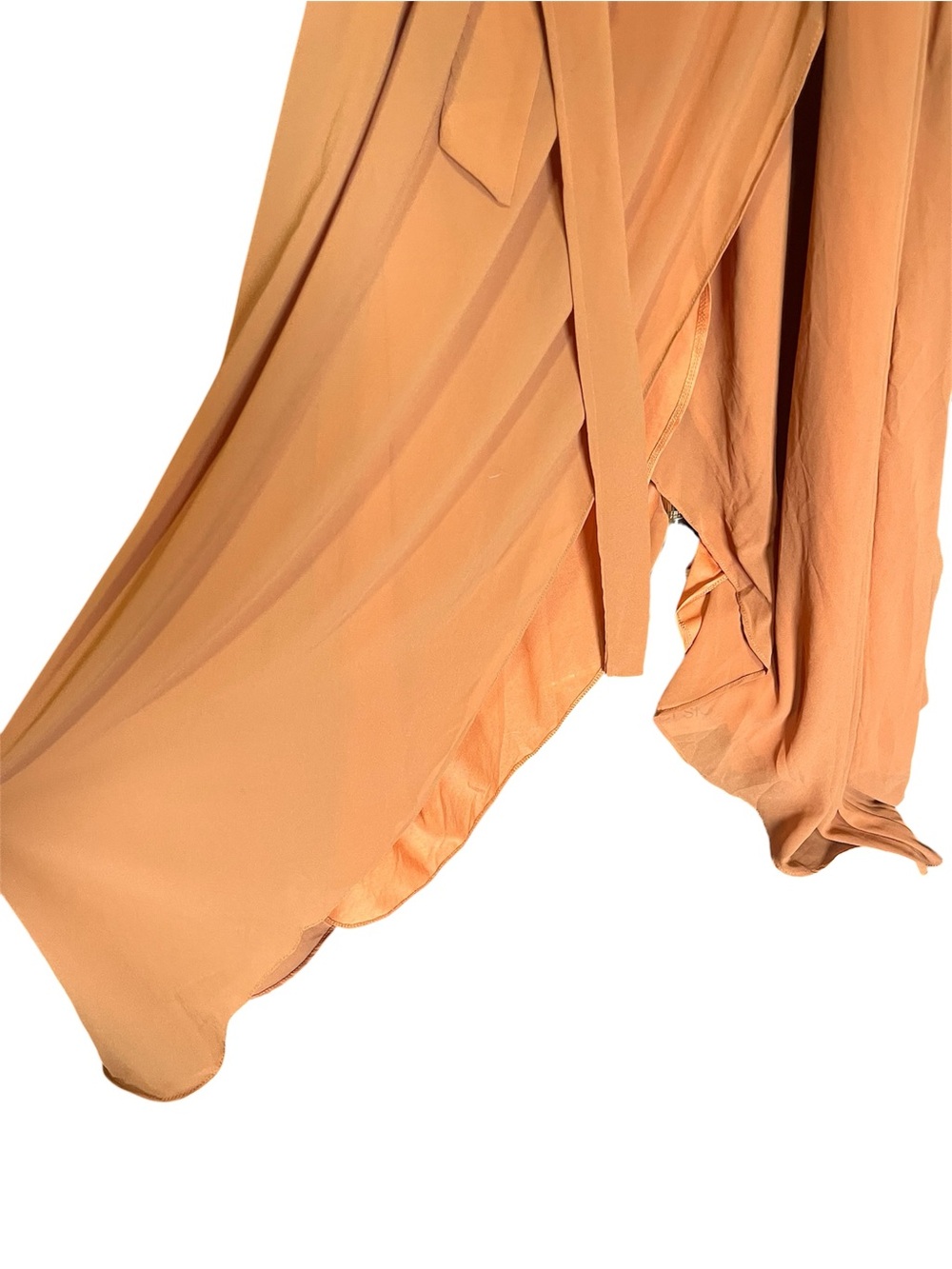 Baltic Born Katya Dress Ruffle V-Neck Maxi in Rust Orange XL - Picture 7 of 14